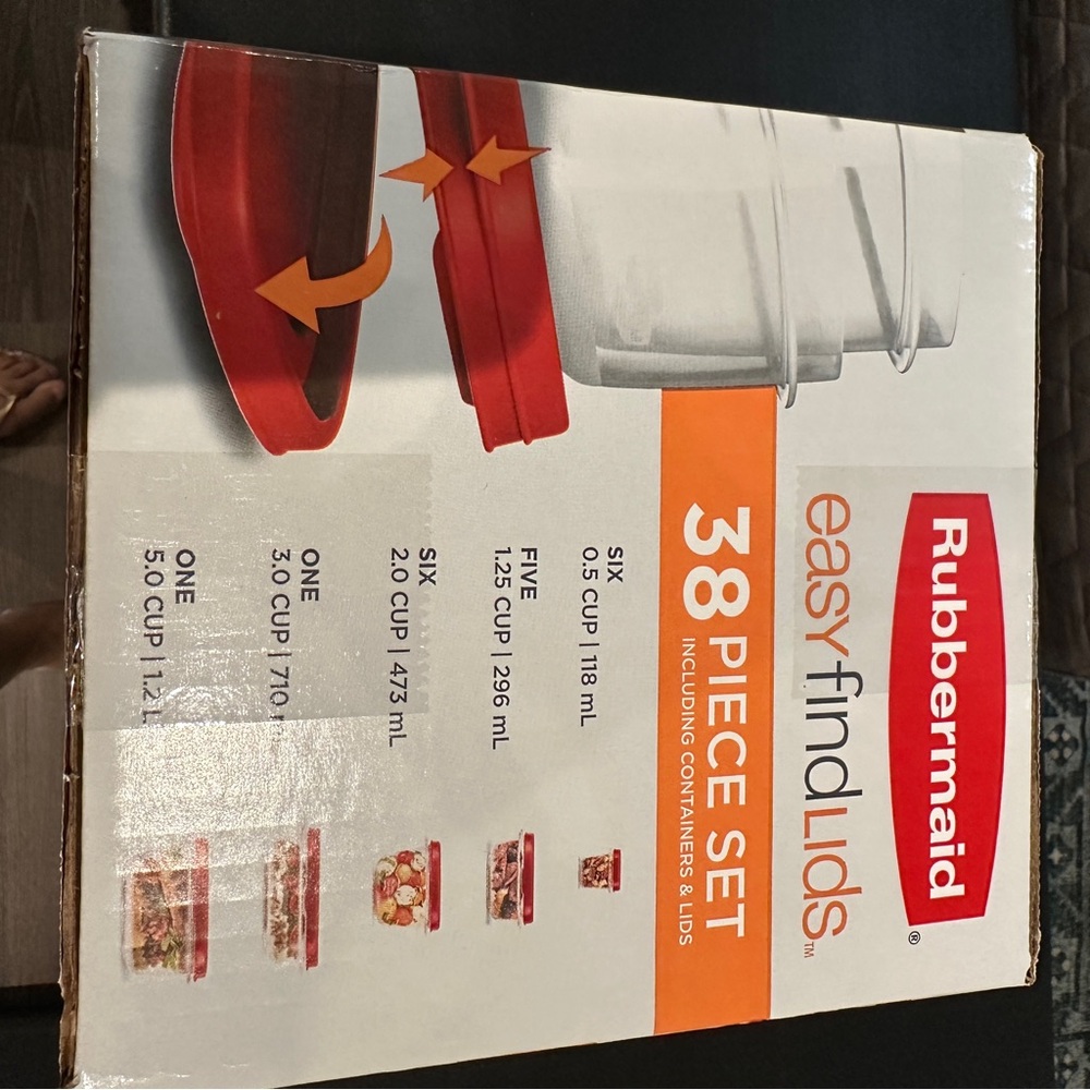 NEW Sealed Rubbermaid Easy Find Lids & Containers 38 pc Set - Picture 4 of 7